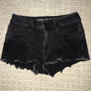 American Eagle Black Jean Shorts!